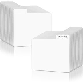 200PCS White Trading Card Dividers,Paper Divider Cards Organizer for Sport Game Business Playing Cards Gathering Storage Supplies (White-Vertical)