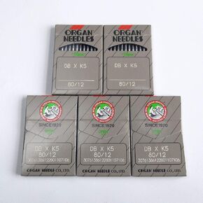 evernice 50 Organ Dbxk5, Db-K5 Round Shank Needles for Tajima Brudan Zsk Embroidery Machine (Singer 18 / Metric 110)