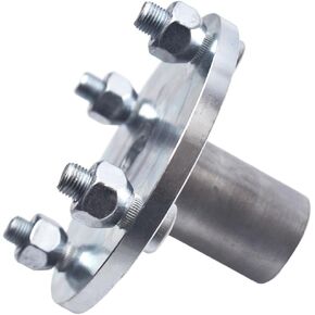 4" x 4" Go-Kart Live Axle Hub with 1" to 3/4" Step-Down - 1/4" Keyed Shaft, 8 Inch Rear Front Wheel, x4 Lug Set Kit, Replacement Assembly Parts, Quad ATV Cart Gokart Golf Trike Wheels