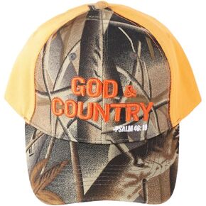 Fisher of Men Camo Canvas Baseball Cap with Embroidery | One Size Fits All | Hook & Loop Closure | 100% Polyester | Adjustable Velcro Band in Back | 6 Panel hat w/ 6 Eyelets in Kuwait
