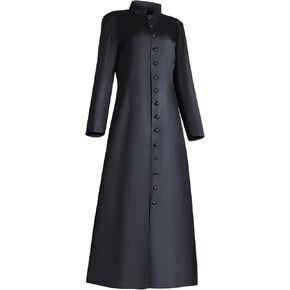 Clergy Robes Women Medieval Clergy Costume Church Priest Robe Adult Pastor Minister Coat Liturgical Robe Vestment