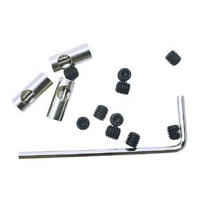Stainless Steel 3.175mm/0.125inch to 5mm/0.196inch Coupler Shaft Motor Pinion Reducer Sleeve Adapter for Converting RC Motor 3650 550 540 Pinion Gears