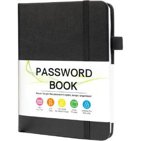 Password Keeper Book with Alphabetical Tabs，4.3"x5.7" Small Password Books for Seniors Password Notebook for Internet Website Address Log in Detail (Pink) in Kuwait