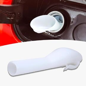 2 PCS Car Fuel Filler Capless Funnel, Leak-Proof Easy-to-Operate Portable Fuel Filling Tank Funnel, Replacement OEM No. 8U5A-17B068-EB 1782177 1833948 2050651 Accessories, for Ford (White)