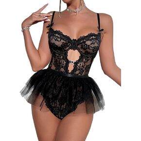 Lilosy مثير الأزهار الدانتيل القوس شبكة تنورة محض يغرق الراين تيدي ارتداءها بيبي دول الملابس الداخلية in Kuwait