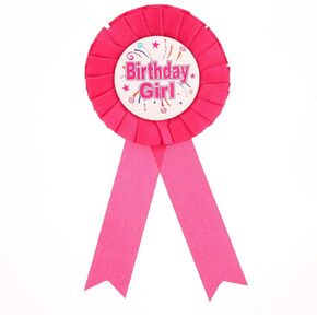 Birthday Boy and Girls Brooch Pin Happy Birthday Satin Fabric Tinplate Badge Pin for Teens Boys Girls Birthday Rosette Button Pins Birthday Party Accessory Brooch Pin Ribbon Party Decorations