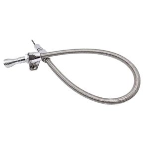 HAHAHA Transmission Dipstick, Compatible with Mopar Chrysler 727 Firewall Mount Braided Stainless Steel Hose. (Black)