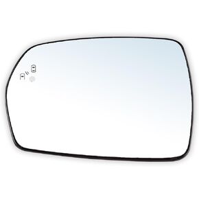 Right Passenger Side Mirror Glass for 2015-2021 Ford Edge, Heated Rear View Mirror with Rear Holder, Blind Spot Convex Mirror Replace FT4Z17K707JC