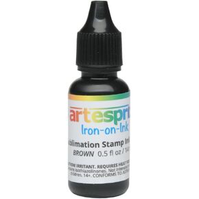 Iron-On Sublimation Stamp Ink for Painting, Crafting & Drawing, Red, 0.5 fl. oz.
