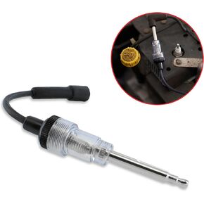 ABN Inline Spark Plug Tester and Coil Tester Tool 2-Pack - Straight Boot Inline Ignition Spark Tester for Car, Motorcycle, Lawnmower, and Small Engine