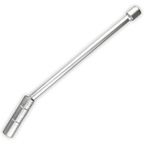 14mm Magnetic Extended Swivel Spark Plug Socket, 3/8" Drive x 12" Swivel Spark Plug Wrench, 12-Point Thin Wall Socket, 360 Degree Swivel