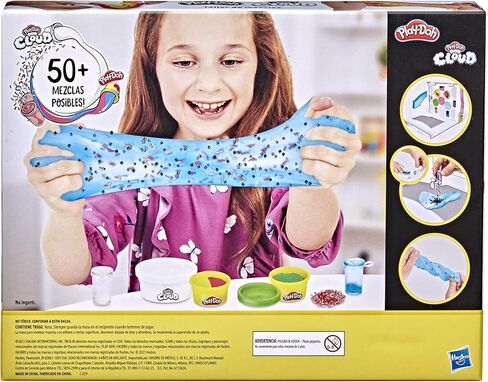 Play-Doh Mixing Studio DIY Kit for Kids 4 Years and Up, Mix Your Own Colors with Super Cloud and Scented Classic Modeling Compound, 10 Cans, 5 Mix-ins, Non-Toxic in Saudi Arabia
