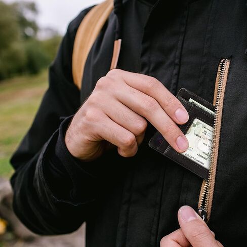 محافظ جلدية إيطالية للرجال من Tony Perotti - محفظة RFID رفيعة للغاية للرجال - محفظة نحيفة للرجال مع نافذة لبطاقة الهوية - محفظة جلدية مدبوغة بالكامل صديقة للبيئة مصنوعة في إيطاليا in Kuwait