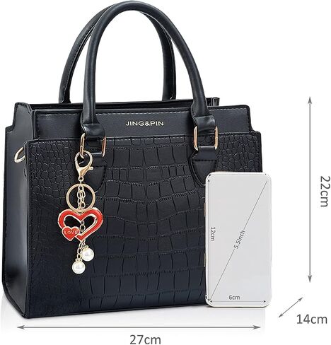 نيكول ودوريس حقيبة يد نسائية مصمم حقيبة كتف حمل الحقائب نمط التمساح حقيبة كروسبودي بولي Leather الجلود العلوي حقائب بيد in Kuwait