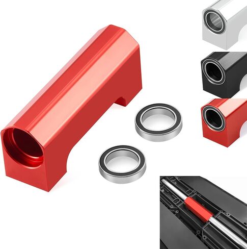 RCHUBAM RC Drive Shaft Support with 2 Bearings 1Pcs Aluminum XMAXX Driveshafts Basher Block for 1/5 TRX X-Maxx 6S 8S RC Trucks Car Upgrade Accessories (Black) in Saudi Arabia