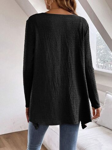 Women's Long Sleeve Open Front Cardigan Casual Loose Lightweight Drape Cozy Knit Sweaters Fall Dusters in Saudi Arabia