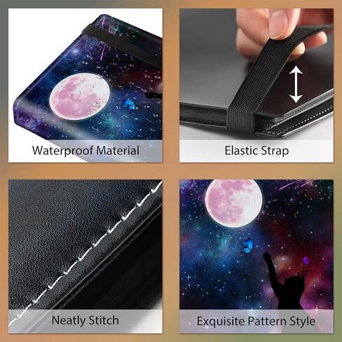Trading Card Binder, 4 Pocket Trading Cards Album Display Holder, 400 Cards Double Sided Pockets Card Holder Binder Sleeves Card Case for Standard Size Cards Sports Cards,Pink Glitter Marble in Saudi Arabia