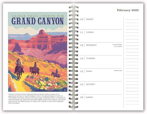 2025 Weekly & Monthly Planner, 16-Month Engagement Calendar: September 2024 - December 2025, 9" x 6" - Illustrated National Parks in Saudi Arabia