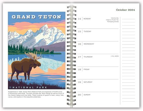 2025 Weekly & Monthly Planner, 16-Month Engagement Calendar: September 2024 - December 2025, 9" x 6" - Illustrated National Parks in Saudi Arabia