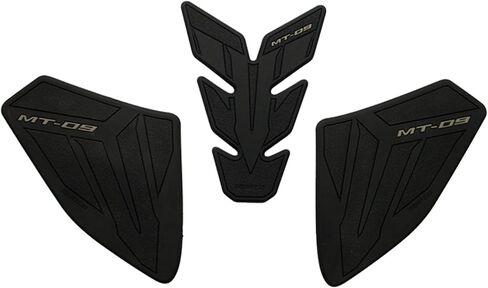 NIGHT CAT Motorcycle Fuel Tank Protector Compatible with MT-09 MT 09 MT09 Fuel Tank Pad Non-SlipTank Side Traction pad Gas Tank Sticker Set(Black) in Kuwait