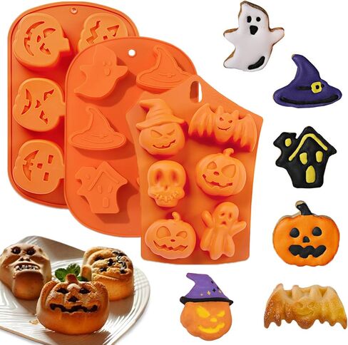 Silicone Soap Molds, Different Cavities Soap Mold with Different Shapes, Perfect for Soap Making, Handmade Cake Chocolate Desserts Biscuit Pudding Teacake Jelly （3 Pack - Flower） in Saudi Arabia
