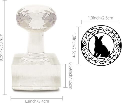 CRASPIRE Handmade Soap Stamp Tree of Life Acrylic Soap Stamp with Handle 1.57" Soap Embossing Stamp for Cookie Clay Pottery Stamp Biscuits Gummier DIY Arts Crafts Making in Saudi Arabia