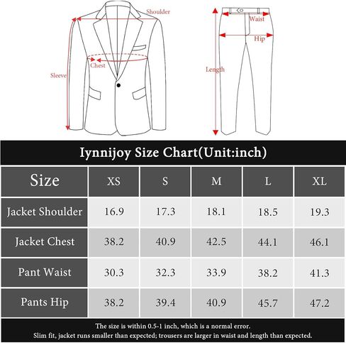 Iynnijoy Mens 2 Piece Slim Fit Suit Casual Plaid Tuxedo Suit for Men Party Wedding Business Dress Suit Set in Saudi Arabia