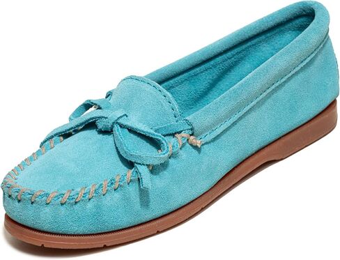 حذاء Minnetonka النسائي سهل الارتداء - حذاء بدون كعب للنساء، صورة ظلية لوفر من الجلد الكلاسيكي، وسادة قدم مبطنة in Kuwait
