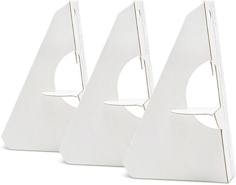Lineco, 50 Pack Cardboard Easel Backs 9 Inch, Self Stick Single Wing Easel Stand, Display Signs, Cards, Photographs, Brochures, Posters, Craft Projects, White in Kuwait
