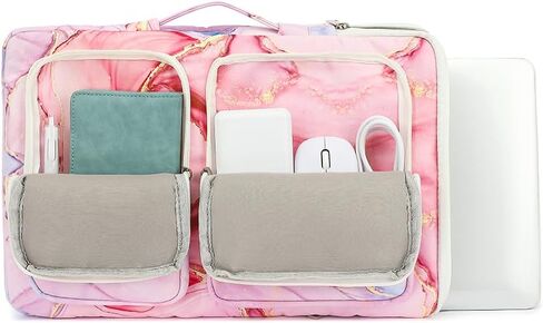 غطاء حقيبة كمبيوتر محمول واقٍ بزاوية 360 درجة من Canvaslife مع مقبض لجهاز iPad 12.9 بوصة، وMacBook Pro Air 13 بوصة و12.5 بوصة - 13.3 بوصة (زهرة صفراء) in Saudi Arabia