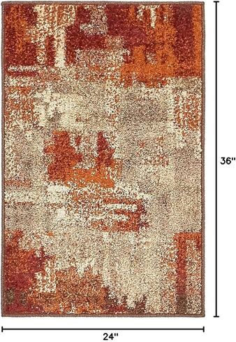 Rugs.com سجادة مجموعة Equinox - سجادة متعددة منخفضة مقاس 2 × 6 بوصة مثالية للممرات والمداخل in Kuwait
