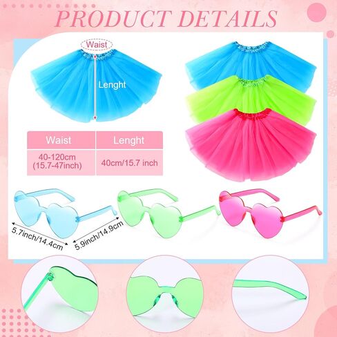 27 Pcs Women Tutu Costume Accessories Set Spirit Day Tutu Costume Set Pom Pom Accessory Set for Spirit Week in Saudi Arabia