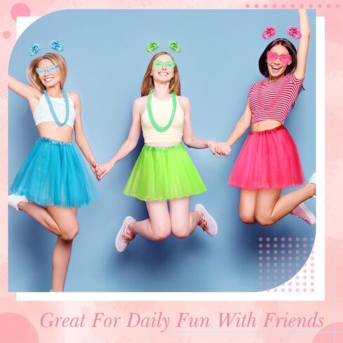27 Pcs Women Tutu Costume Accessories Set Spirit Day Tutu Costume Set Pom Pom Accessory Set for Spirit Week in Saudi Arabia