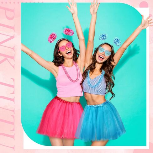 27 Pcs Women Tutu Costume Accessories Set Spirit Day Tutu Costume Set Pom Pom Accessory Set for Spirit Week in Saudi Arabia