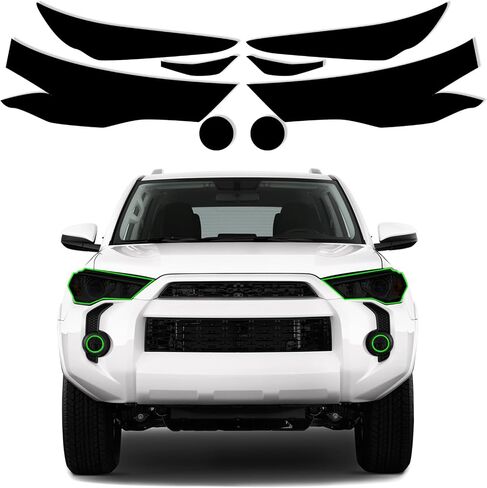 Precut Taillights Tail Light Tint Cover Fit for Toyota 4Runner 2014-2023 Accessories with Adhesive Gloss Dark Smoke Wrap Overlay (Full Tail Light) in Saudi Arabia