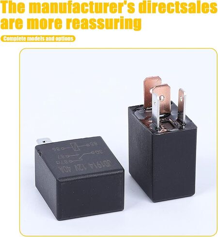 4 PCS Car 5-pin Relay,Multi-Purpose Automotive Relay Heavy Duty Standard Relay for Car Motor,12V/24V 30A Multi-Function Start Relay,Universal Accessories for Most Cars (Black) in Saudi Arabia