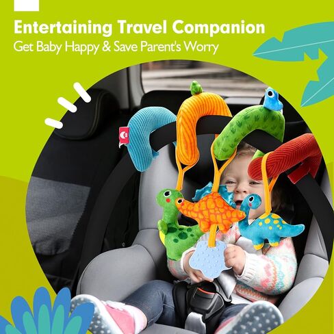 Pram Toy Penguin Car Seat Toy for Toddlers 0 6 Months Babies Activity Spiral Toy Hanging Toy Pram Chain Baby Toy 3-6 Months Travel Toy Girls Gifts in Kuwait