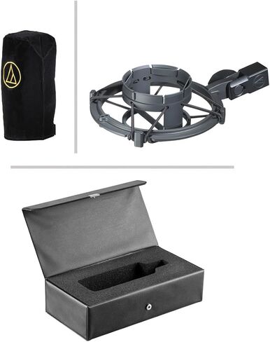 Audio Technica AT2020 Condenser Studio Microphone Bundle with Pop Filter and XLR Cable in Kuwait