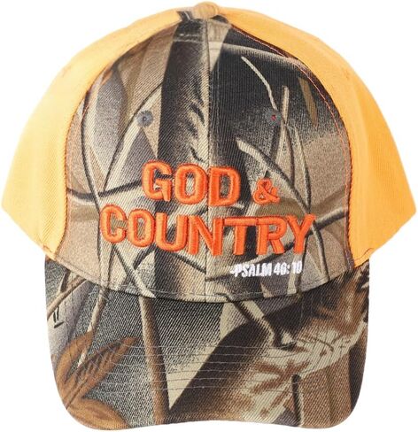 Fisher of Men Camo Canvas Baseball Cap with Embroidery | One Size Fits All | Hook & Loop Closure | 100% Polyester | Adjustable Velcro Band in Back | 6 Panel hat w/ 6 Eyelets in Kuwait