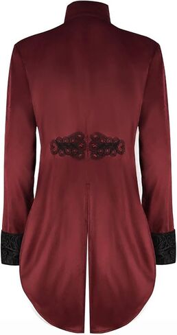 Colorful House Steampunk Jacket Vintage Tailcoat Renaissance Costume Halloween Outfit for Men in Kuwait