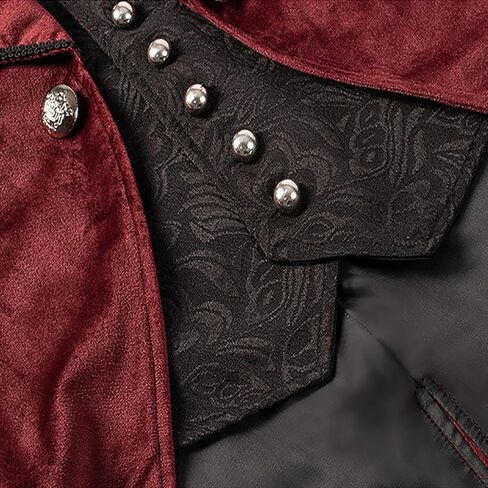 Colorful House Steampunk Jacket Vintage Tailcoat Renaissance Costume Halloween Outfit for Men in Kuwait