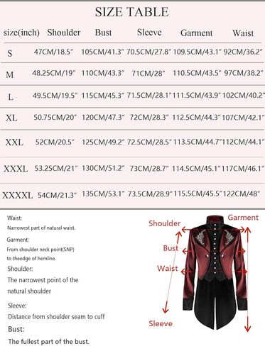 Colorful House Steampunk Jacket Vintage Tailcoat Renaissance Costume Halloween Outfit for Men in Kuwait