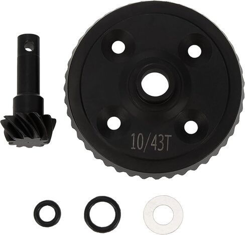 DKKY 4WD Sledge Diff Gear الجبهة الخلفية التفاضلية حفز ترس شطبة والعتاد مجموعة 43T 10T دوامة والعتاد ل 1/8 مقياس 4WD زلاجة #9579 (10/43T) in Kuwait