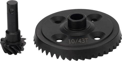 DKKY 4WD Sledge Diff Gear الجبهة الخلفية التفاضلية حفز ترس شطبة والعتاد مجموعة 43T 10T دوامة والعتاد ل 1/8 مقياس 4WD زلاجة #9579 (10/43T) in Kuwait