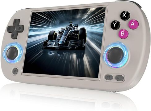 RG40XXH Handheld Game Console 4.0-in 640*480 IPS Screen 3200mAh 64Bit System Black in Saudi Arabia