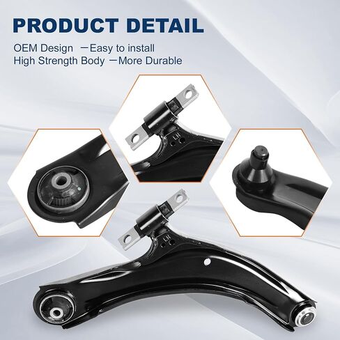 2PCS Front Lower Control Arm and Ball Joint Assembly Compatible with 2008-2013 Nissan Rogue/2014-2015 Nissan Rogue Select MS30194 MS30195 in Kuwait