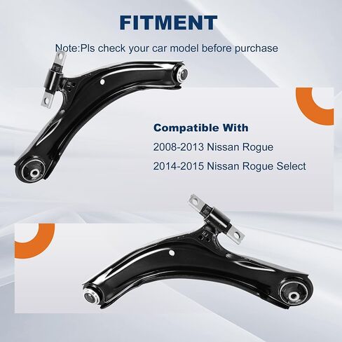 2PCS Front Lower Control Arm and Ball Joint Assembly Compatible with 2008-2013 Nissan Rogue/2014-2015 Nissan Rogue Select MS30194 MS30195 in Kuwait
