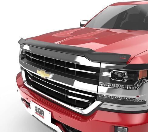 EGR 301671 SuperGuard Smoked Hood Shield Compatible with Select 2016-2018 Chevrolet Silverado 1500 Trucks - Durable Impact Resistant Acrylic, Easy Installation in Saudi Arabia