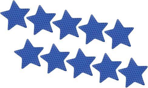 PATIKIL Reflective Stickers, 30 Pack 2.36 x 2.36 Inch Waterproof Adhesive High Visibility Night Caution Warning Star Shape Safety Tape Reflector for Trucks Trailers Cars, White in Saudi Arabia