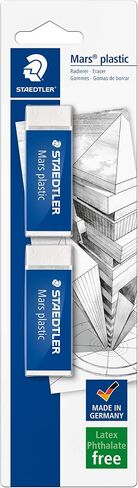 STAEDTLER MARS PLAST ERASER PK2 52650BK2 in Saudi Arabia